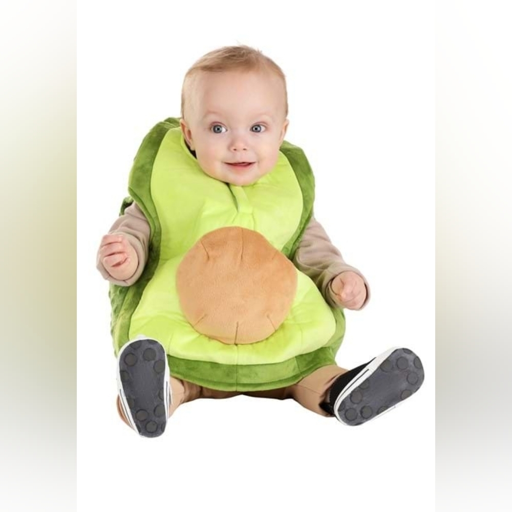 NIB Baby Avocado Costume for Infants- 6-9 Months- Halloween, Dress-up, Cozy